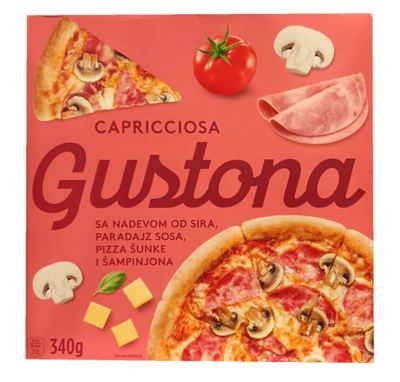 Smrznuta pizza Capricciosa Gustona 340g