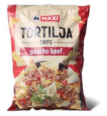 Tortilja chips gaucho beef Maxi 200g