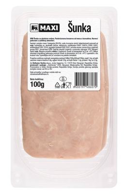 Premium sunka u foliji slajs Maxi 100g
