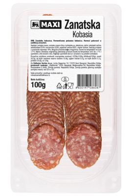 Zanatska kobasica slajs Maxi 100g