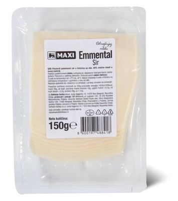 Sir Emmental Maxi 150g slajs