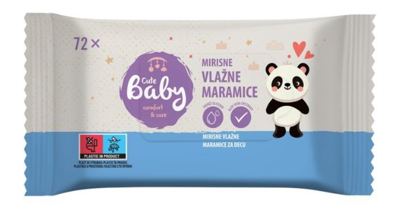 Mirisne vlazne maramice Cute baby 72/1