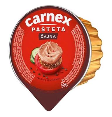 PAŠTETA ČAJNA CARNEX 50G