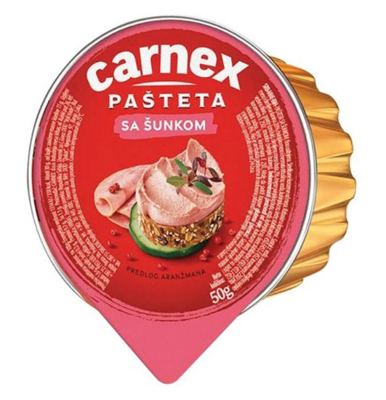 CARNEX PAŠTETA SA ŠUNKOM 50g
