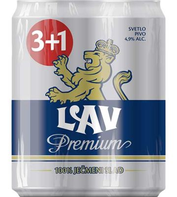 PIVO LAV PREMIUM 0.5L 3+1 GRATIS LIMENKA