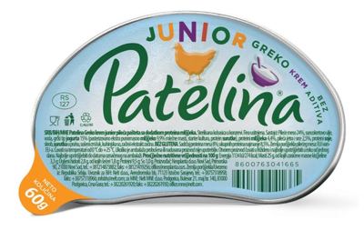PATELINA PASTETA JUNIOR GREKO KREM 60 G