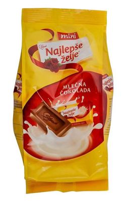 COKOLADA NAJLEPSE ZELJE MLECNA MINI 150gr STARK