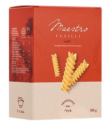 Testenina Fusilli Maestro 500g