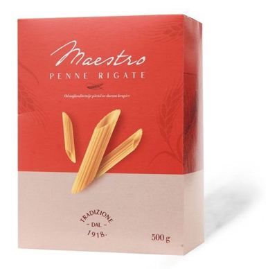 Testenina Penne rigate Maestro 500g