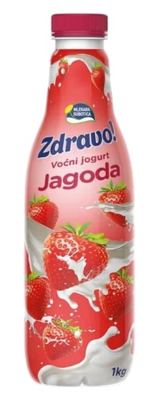 JOGURT VOĆNI ZDRAVO JAGODA 1KG