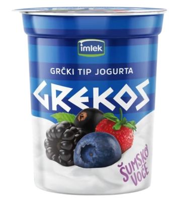JOGURT GRČKI GREKOS ŠUMSKO VOĆE 400G