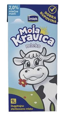 MLEKO UHT MOJA KRAVICA 2%MM 1L TB