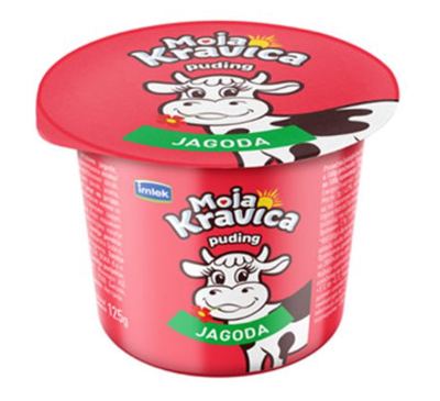 Moja Kravica puding jagoda 125g #12 Imlek