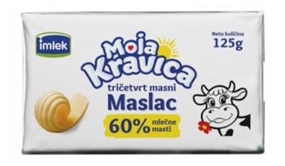 Maslac Moja Kravica 60% 125g