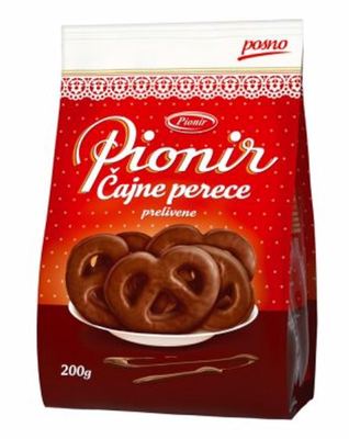 KEKS ČAJNE PERECE PRELIVENE PIONIR 200G