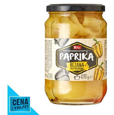PAPRIKA K PLUS ŽUTA REZANA 670G