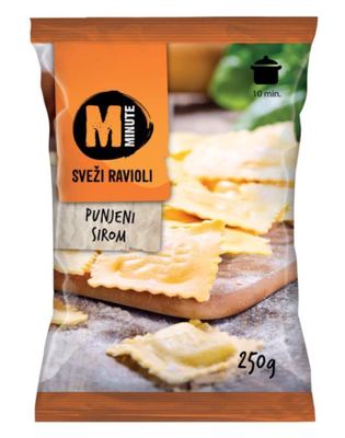 RAVIOLI SA SIROM MINUTE 250G