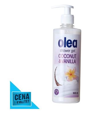 GEL TUŠ KOKOS&VANILA PUM 500ML OLEA