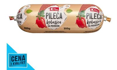 KOBASICA PILEĆA SA POVR 300G K PLUS