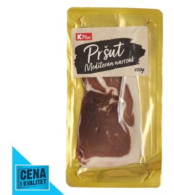 PRŠUT MEDITERAN SLAJS 100G K PLUS