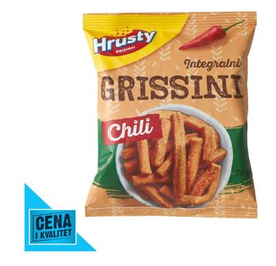 GRISINE INTEGRALNE ČILI 70G HRUSTY