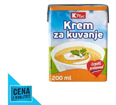 KREM ZA KUVANJE 200ML K PLUS