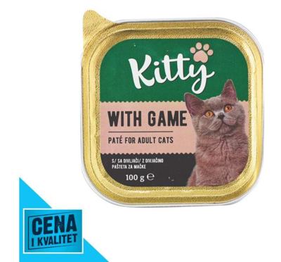 PAŠTETA ZA MAČKE DIVLJAČ 100G KITTY