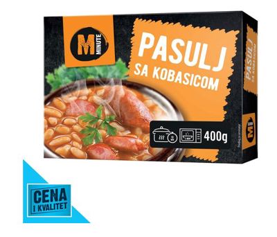 PASULJ SA KOBASICOM 400G MINUTE