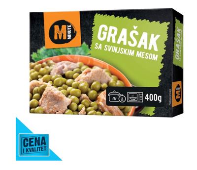 GRAŠAK SA SVINJ MESOM 400G MINUTE