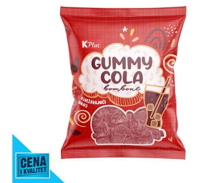 ŽELE BOMBONE KOLA 100G K PLUS