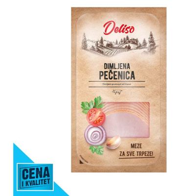 PEČENICA DIMLJENA SLAJS 100G DELISO