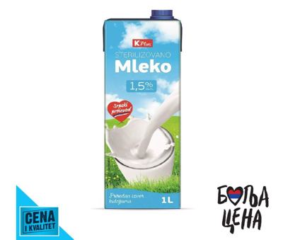 MLEKO UHT 1.5%MM 1L K PLUS I