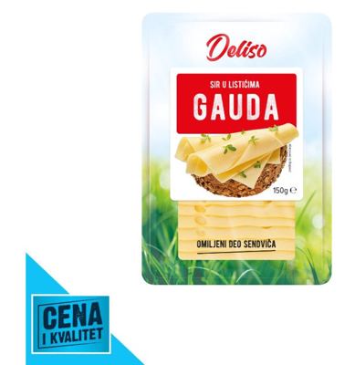 SIR GAUDA SLAJS 150G DELISO