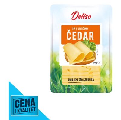 SIR CHEDAR SLAJS 150G DELISO
