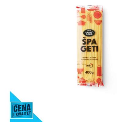 TESTENINA ŠPAGETE 400G GRANO DORO