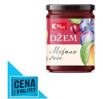DŽEM OD VOĆNE MEŠAVINE 360G K PLUS