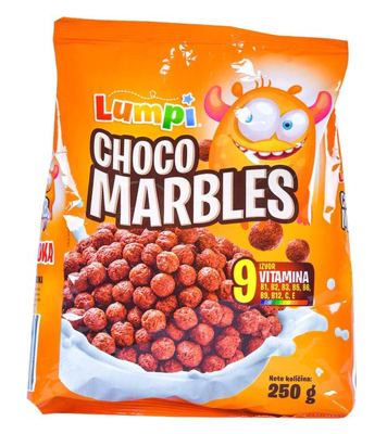 PAHULJICE CHOCO MARBLES 250G LUMPI