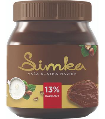 Krem Simka kakao CR 13% lesnika 375g