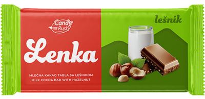 KREM TABLA MLEČNA SA LEŠNIKOM LENKA 100G