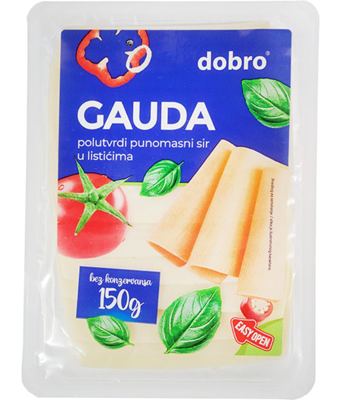 SIR GAUDA SLAJS 150G DOBRO
