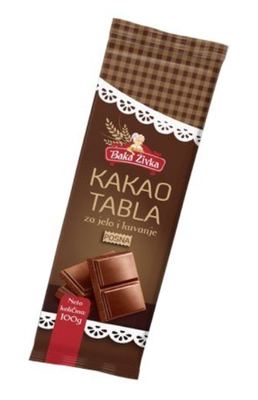 BAKA ZIVKA KAKAO TABLA POSNA 100GR