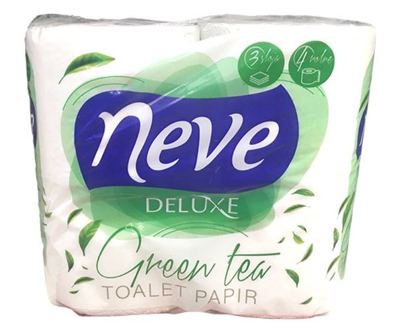 TOALET PAPIR NEVE DELUXE GREEN TEA 4/1 3SL