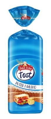 HLEB TOST PUTER I MLEKO BAKA ZIVKA 500G