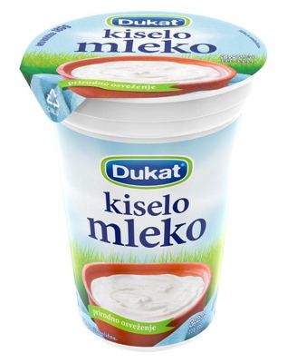 KISELO MLEKO DUKAT 3,2%MM 180G ČAŠA
