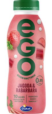 JOGURT VOĆNI JAGODA RABARBARA 0.33KG EGO