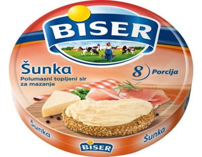 SIR TOPLJENI ŠUNKA BISER 140G
