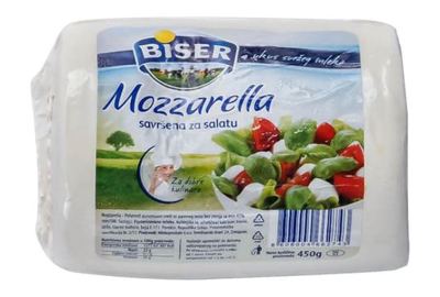 SIR MLEKOPRODUKT BISER MOZZARELLA ZA SALATU 450G