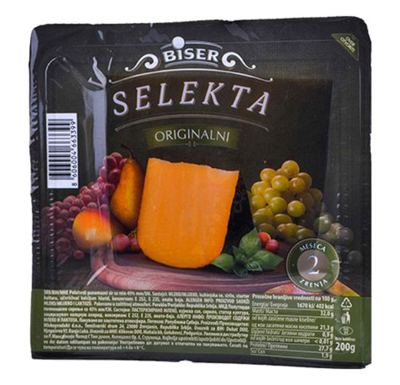 SIR BISER SELEKTA TRAPIST PREMIUM 45% MM 200 G MLEKOPRODUKT