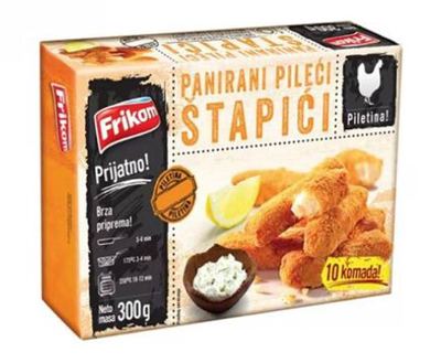 PANIRANI PILEĆI ŠTAPIĆI 300GR. FRIKOM