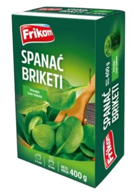 SPANAC U BRIKETIMA 400G FRIKOM